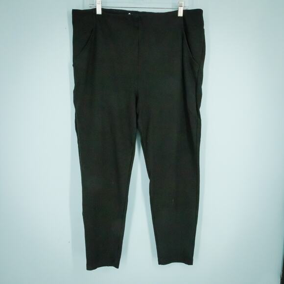 Betabrand Plus Size XXL Black Dress Career Pull On Ankle Yoga Pants Leggings - Picture 1 of 6